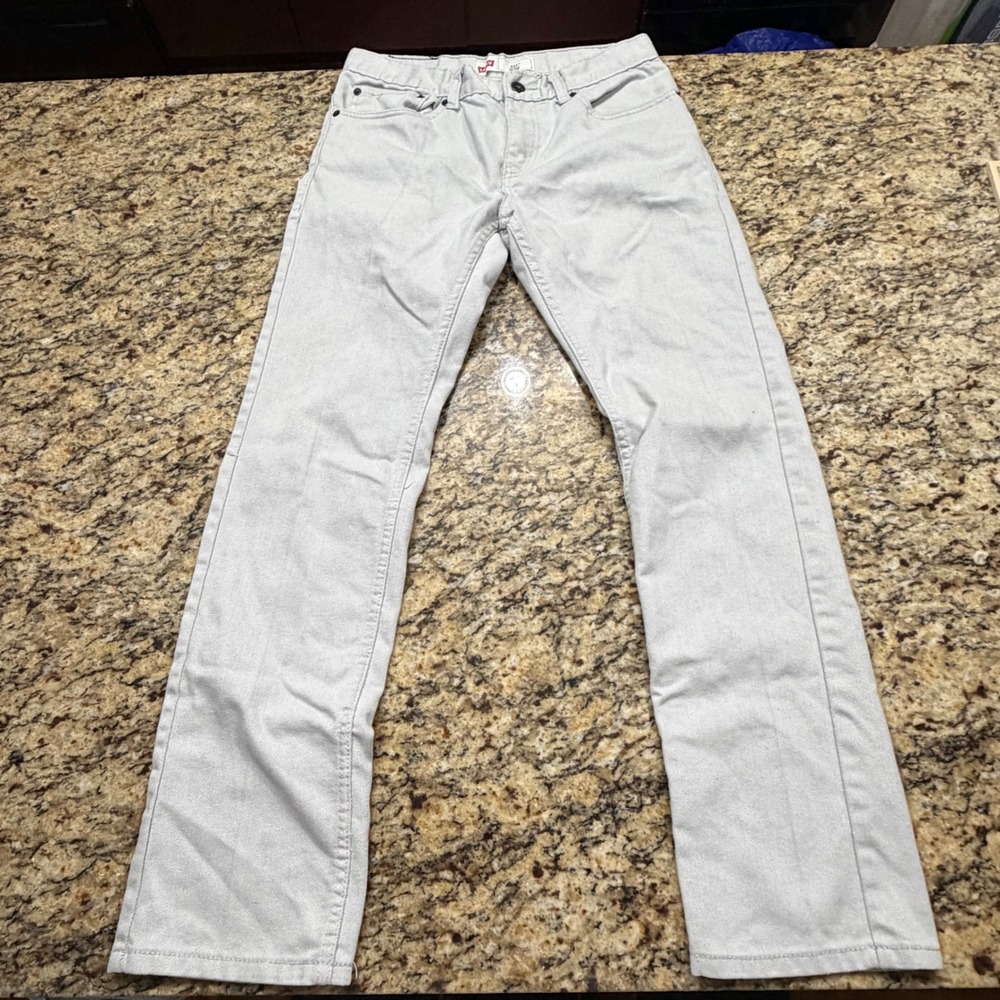 Levis 511 Slim Light Gray Jeans 18 REG W29 L29 Boys Youth